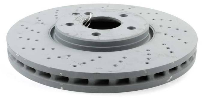 Mercedes Disc Brake Rotor - Front (330mm) (Cross-drilled)